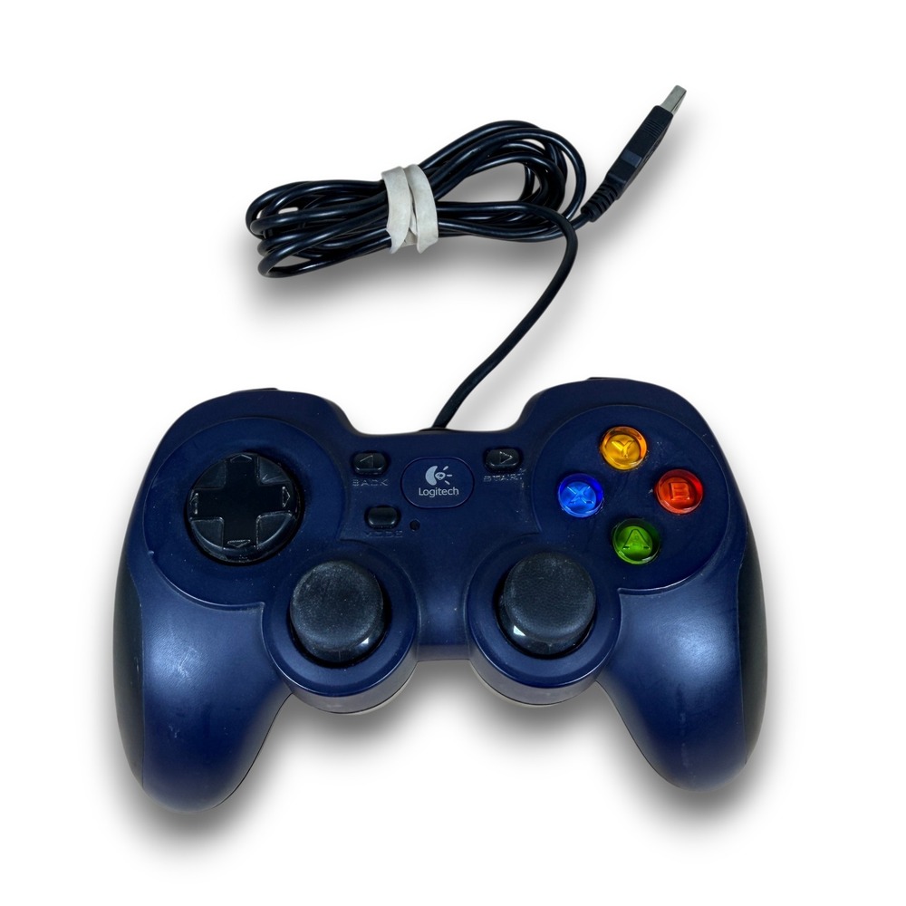 Logitech Gamepad‎ F310 USB Wired Controller Dark Blue Black PC Gaming 840-000058
